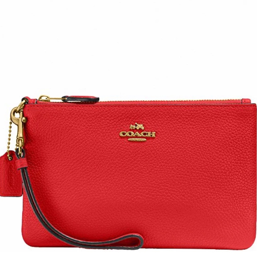 Red coach purse wallet